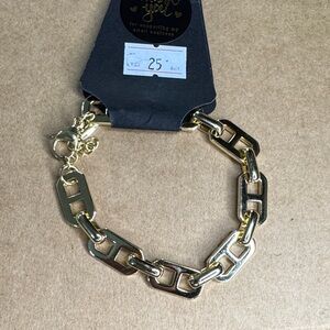 Gold Plated Chunky Chain Bracelet | Modern Trendy Jewelry